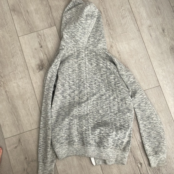 grey black and white spotted zip up hoodie - Picture 2 of 2